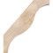 Ekena Millwork 5 1/2"W x 28"D x 32"H Funston Smooth Knee Brace, Douglas Fir BRC06X28X32FST00SDF - alternate 3